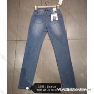 Rifle jeans push up dlhé dámske nadrozmerné (38-48) Jewell LEXXURY LEX20G2551
