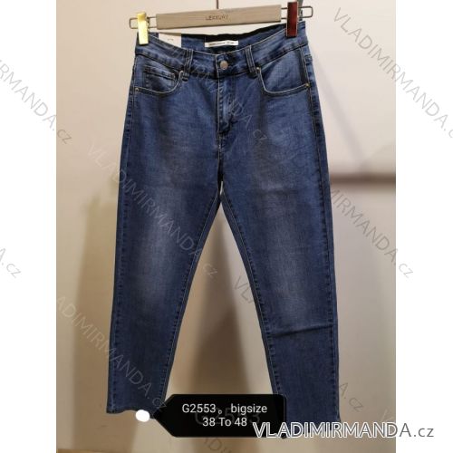 Rifle jeans dlhé dámske nadrozmerné (38-48) Jewell LEXXURY LEX20G2553
