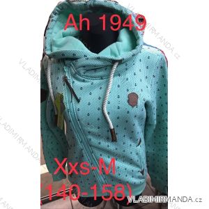 Mikina na zips s kapucňou dorast dievčenské dámska (XXS-M, 140-158) Vint VIN20AH1949
