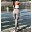 Nohavice jeggings duble push up dámske (xs,s,m,l,xl) Poľsko moda PUS18009 S (EU 36 / Nohavice 27-28) šedá