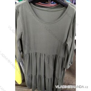 Šaty voľnočasové krátky rukáv dámske (uni xl / 2xl) TALIANSKÁ MÓDA IM720061
