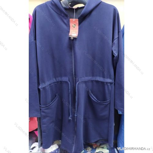 MIKINA S KAPUCŇOU DÁMSKÁ (2XL-5XL) TURECKÁ MÓDA TML20024
