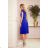 311-2 LILA Pleated dress with short sleeves - Royal Blue
