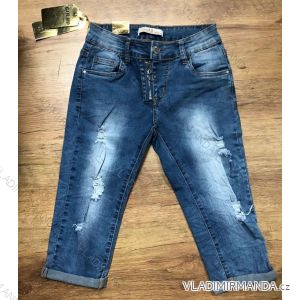 Rifle jeans 3/4 krátke dámske (xs-xl) Gourde MA120020