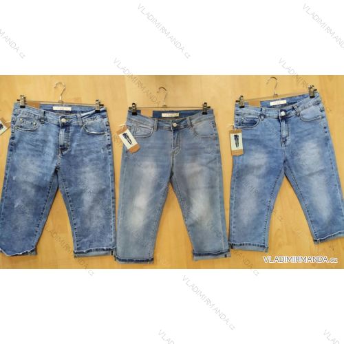 Rifle nohavice 3/4 dámske (36-46) SMILING JEANS SMI20048