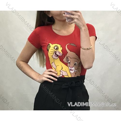Tričko krátky rukáv dámske leví kráľ (uni s / m) IM620009