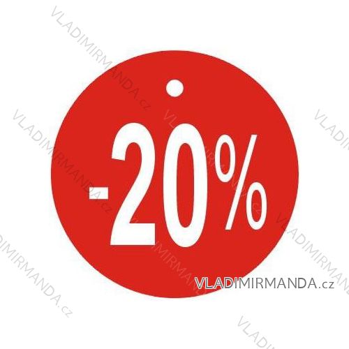 Visačky guľaté, Ø45mm, -20%, balenie 100ks. V45K20