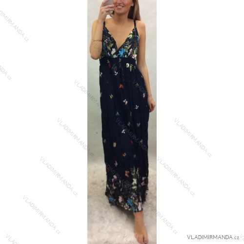 Šaty dlhé na ramienka letné dámske (m / l-xl / 2xl) SWEET GIRL TALIANSKÁ MÓDA IM2198023
