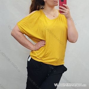 Tunika krátky rukáv dámske nadrozmerné (XL / 2XL) TALIANSKA MODA IM72027