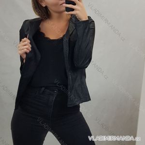 Bunda koženková tenká jarní dámská (S-XL) ITALSKÁ MÓDA IMM21061