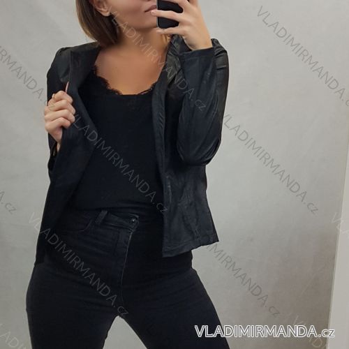 Bunda koženková tenká jarní dámská (S-XL) ITALSKÁ MÓDA IMM21061