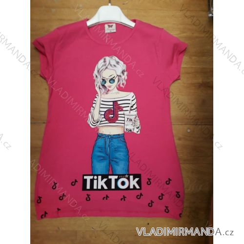 Tričko krátky rukáv detské dorast dievčenské (128-176) Tuzzi TURECKÁ MÓDA TM220056