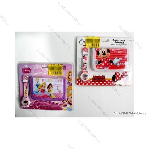 Dievčenské set peňaženka a hodinky princess princeznej WD10449