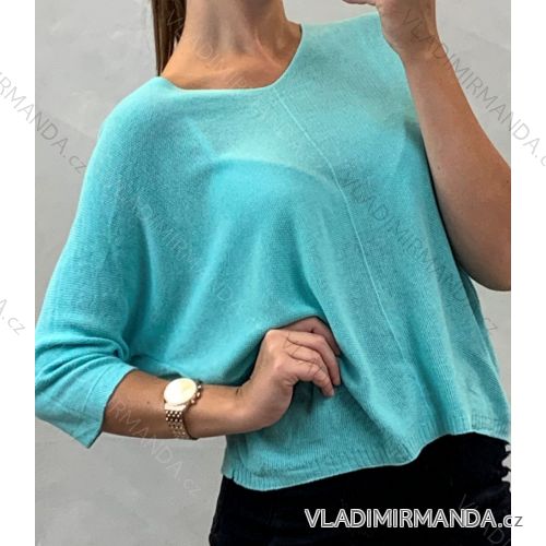 Sveter tenký 3/4 dlhý rukáv dámsky (uni sl) Talianska MODA IM520300