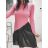Šaty elegantní dlouhý rukáv dámské (S/M/L ONE SIZE) ITALSKÁ MÓDA IMK20379