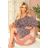292-3 MARINA flimsy dress with a neckline - Moroccan pattern