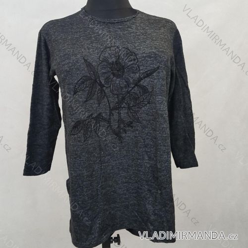 Tričko/tunika nadrozměrné teplé 3/4 rukáv ( uni XL- 2XL) TM920203