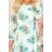 319-1 HANNAH chiffon dress with a neckline at the back - blue dragonflies
