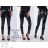 Kalhoty latex zateplené dlouhé dámské (34- 42) JEANS JWA2022618-85A