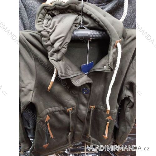 Mikina teplá prodloužená na zip s kapucí pánská (M-3XL) TURECKÁ MÓDA TMM20DB-1813