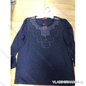 Tričko dlouhý rukáv dámská nadrozmerné (2XL-5XL) Turecká moda TML200840