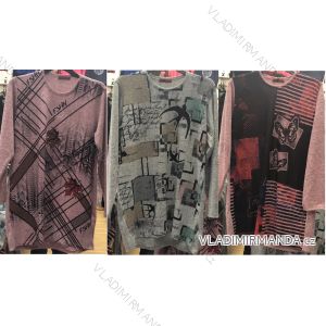 Tunika dlouhý rukáv dámská (2XL-5XL) Turecká moda TML20100