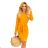 209-8 Dress with a wide tied belt - mustard