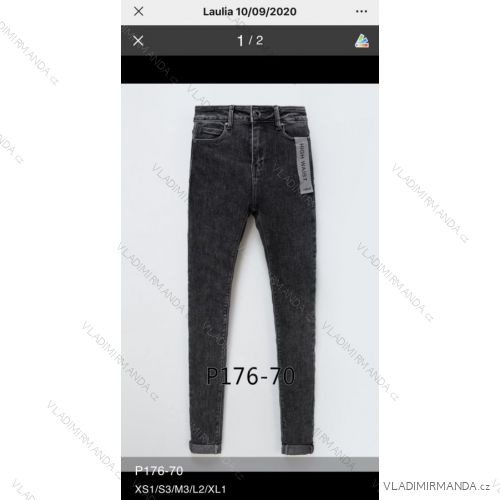 Rifle jeans vysoký pas dlhé damské (XS-XL) LAULIA JWA20010