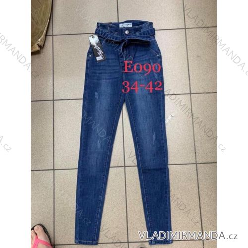 Rifle jeans vysoký pas dlhé damské (34-42) JEANS JWA20015