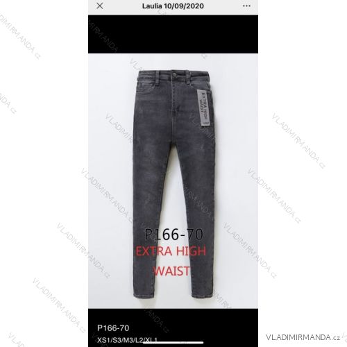 Rifle jeans extra vysoký pas dlhé damské (XS-XL) LAULIA JWA20030