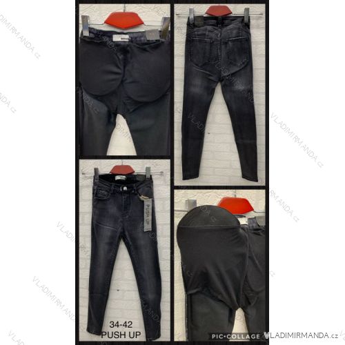 Rifle jeans push up dlhé damské (34-42) JEANS JWA20054