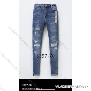 Rifle jeans vysoký pas dlhé damské (XXS-L) LAULIA JWA20069