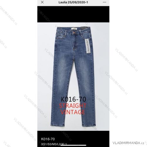 Rifle jeans vysoký pas dlhé damské (XS-XL) LAULIA JWA20070