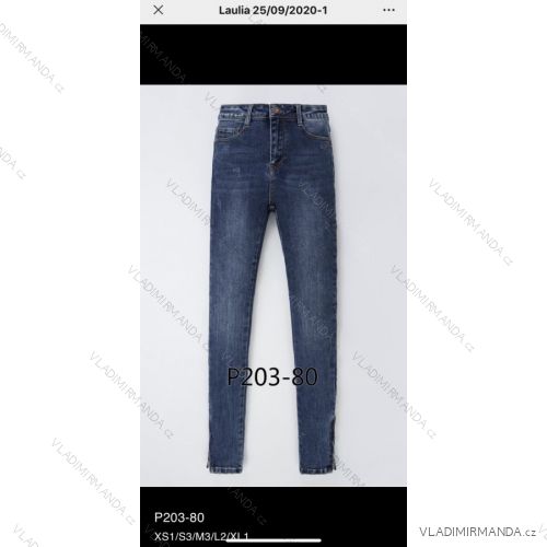 Rifle jeans vysoký pas dlhé damské (XS-XL) LAULIA JWA20072