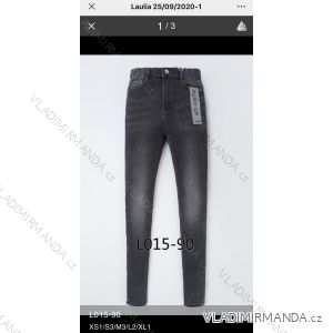 Rifle jeans push up vysoký pas dlhé damské (XS-XL) LAULIA JWA20084