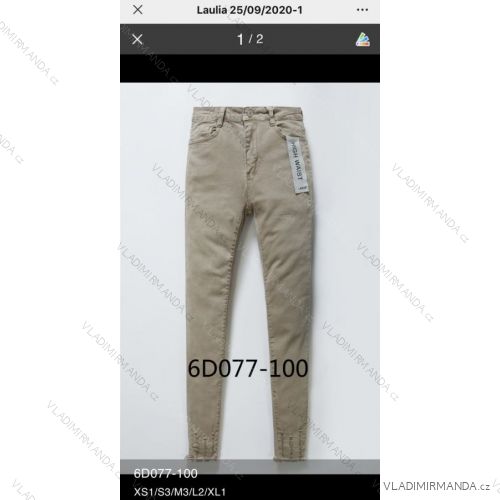 Rifle jeans vysoký pas dlhé damské (XS-XL) LAULIA JWA20086