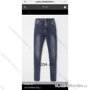 Rifle jeans vysoký pas dlhé damské (XS-XL) LAULIA JWA20091