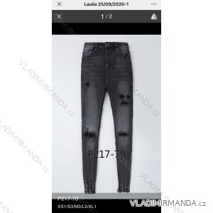 Rifle jeans vysoký pas dlhé damské (XS-XL) LAULIA JWA20093