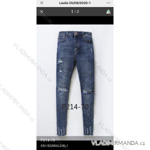 Rifle jeans vysoký pas dlhé damské (XS-XL) LAULIA JWA20094