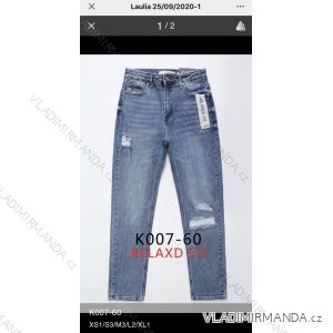 Rifle jeans vysoký pas dlhé damské (XS-XL) LAULIA JWA20097