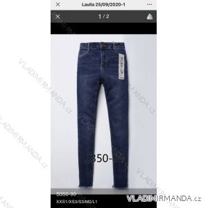 Rifle jeans push up vysoký pas dlhé damské (XXS-L) LAULIA JWA20098