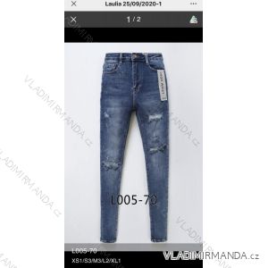 Rifle jeans vysoký pas dlhé damské (XS-XL) LAULIA JWA20100