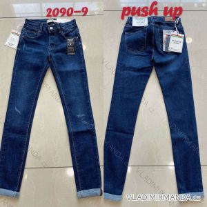 Rifle jeans push up dlhé damské (34-42) RE-DRESS JWA20116