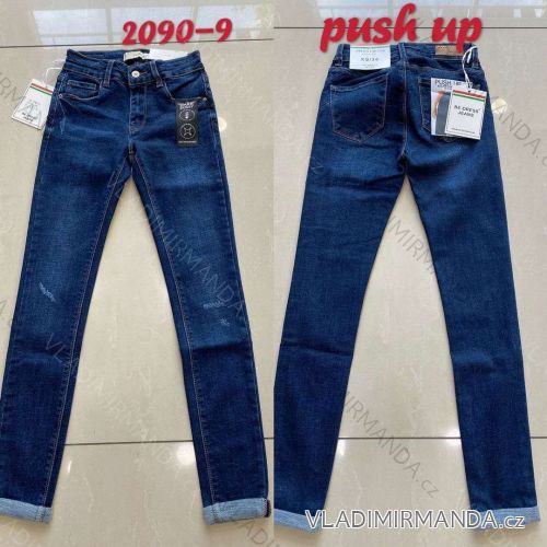 Rifle jeans push up dlhé damské (34-42) RE-DRESS JWA20116