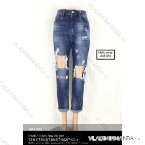 Rifle jeans dlhé trhané dámske (34-42) HELLO MISS MA520AB1023