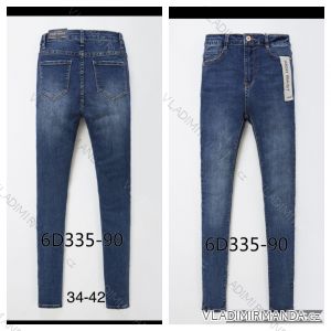 Rifle jeans s vysokým pásom dlhé dámske (34-42) LAULIA JWA206D335-90