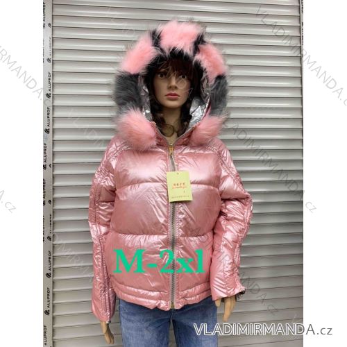 Bunda zimná s kožušinkou dámska (M-2XL) TALIANSKÁ MÓDA SSW20037