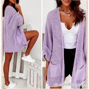 Cardigan pletený tenký dlhý rukáv dámsky (S / M / L ONE SIZE) TALIANSKÁ MÓDA IMWL21124