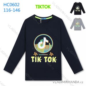 Tričko dlhý rukáv tik tok detské dorast chlapčenské (116-146) KUGO HC0602