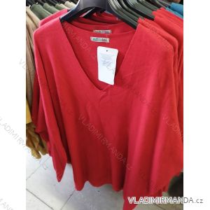 Tunika dlhý rukáv dámska nadrozmerná (UNI XL-2XL) TALIANSKÁ MÓDA IM7201040